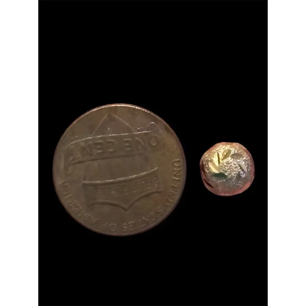7.5mm Sterling Silver Gold Vermeil Etched Half Dome Button Stud Earrings 925